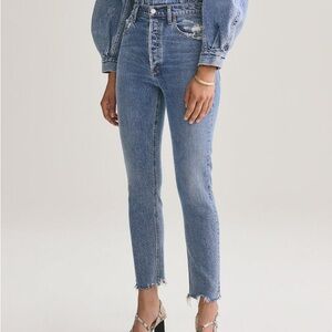 AGOLDE Nico raw hem ankle jeans size 28